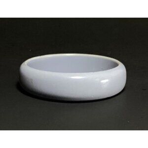 Mod 1960s Lucite Bangle Beacelet in Pastel Bluish Gray Minimalist